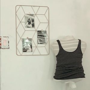 Fitted striped tank top